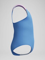 Speedo Blue Solid Medalist One Piece Swimsuit - Image 6 of 6