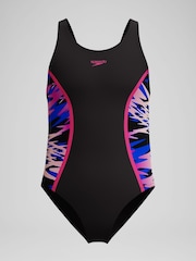 Speedo Black Hyperboom Splice Muscleback One Piece Swimsuit - Image 1 of 4
