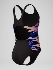 Speedo Black Hyperboom Splice Muscleback One Piece Swimsuit - Image 2 of 4