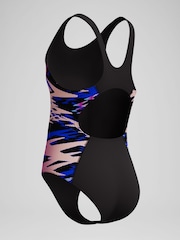 Speedo Black Hyperboom Splice Muscleback One Piece Swimsuit - Image 3 of 4