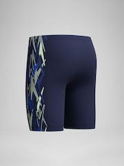 Speedo Blue Placement Jammer Swim Shorts - Image 4 of 6