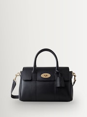 Mulberry Black/Gold Small Bayswater Satchel Bag - Image 1 of 6