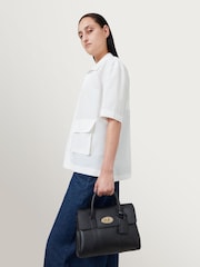 Mulberry Black/Gold Small Bayswater Satchel Bag - Image 2 of 6