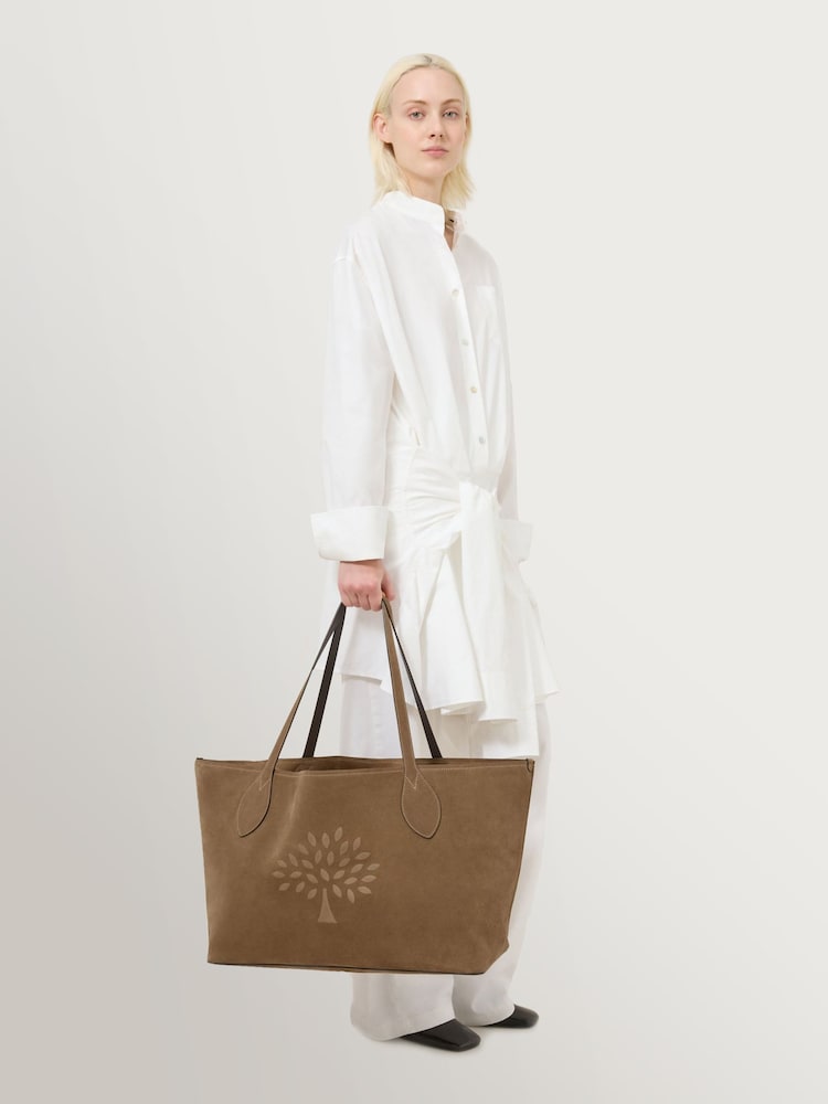 Mulberry Salcombe Sand Oversized Suede Salcombe Tote Bag - Image 6 of 6 Mulberry Salcombe Sand Oversized Suede Salcombe Tote Bag - Image 6 of 6