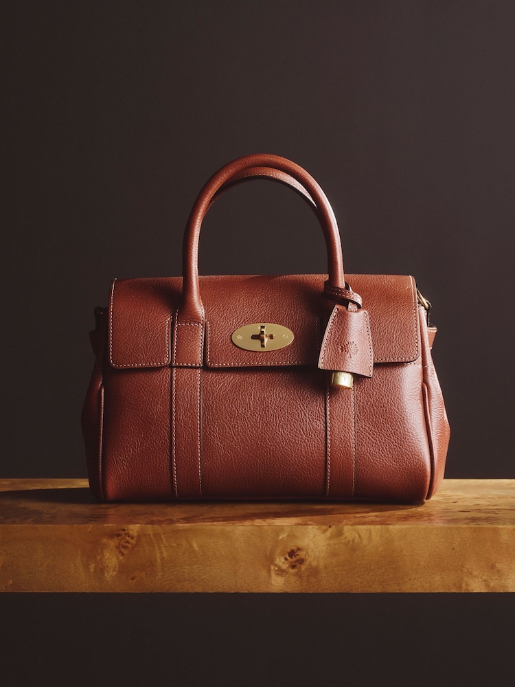 Mulberry Oak Small Bayswater Satchel Bag - Image 1 of 8 Mulberry Oak Small Bayswater Satchel Bag - Image 1 of 8