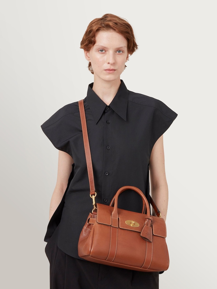 Mulberry Oak Small Bayswater Satchel Bag - Image 2 of 8 Mulberry Oak Small Bayswater Satchel Bag - Image 2 of 8