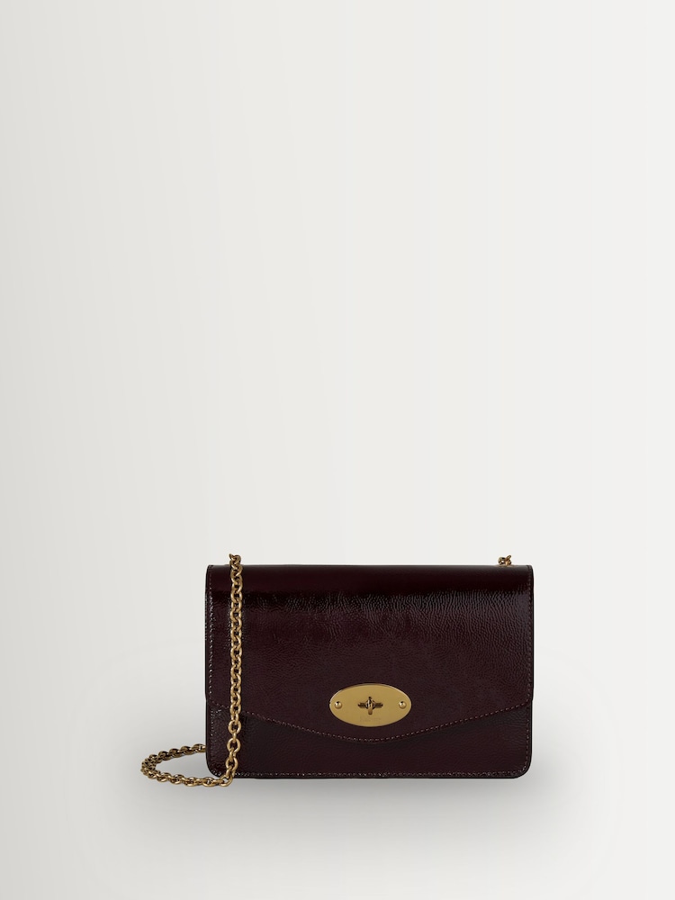 Mulberry Deep Aubergine Small Darley Classic Grain Bag - Image 1 of 5 Mulberry Deep Aubergine Small Darley Classic Grain Bag - Image 1 of 5