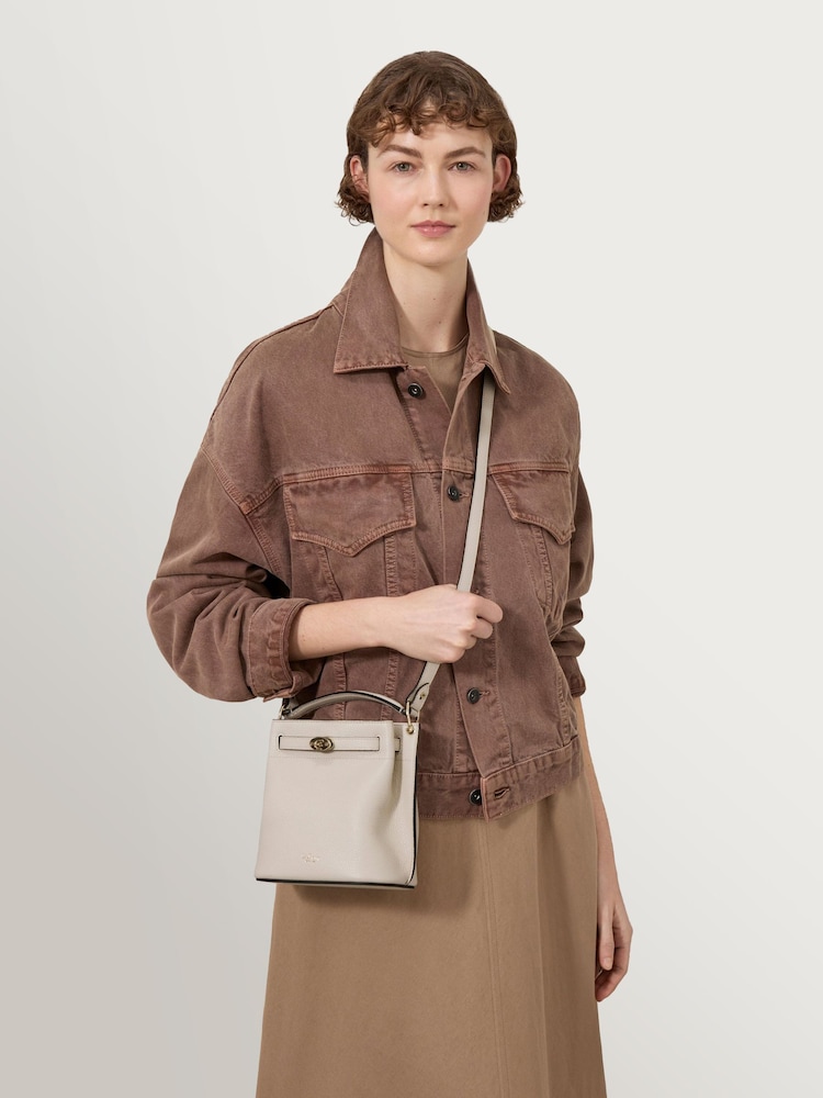 Mulberry Chalk Mini Islington Bucket Bag - Image 6 of 6 Mulberry Chalk Mini Islington Bucket Bag - Image 6 of 6