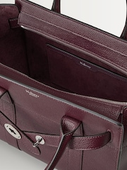 Mulberry Black Cherry Small Zipped Bayswater Classic Grain Bag - Image 4 of 6
