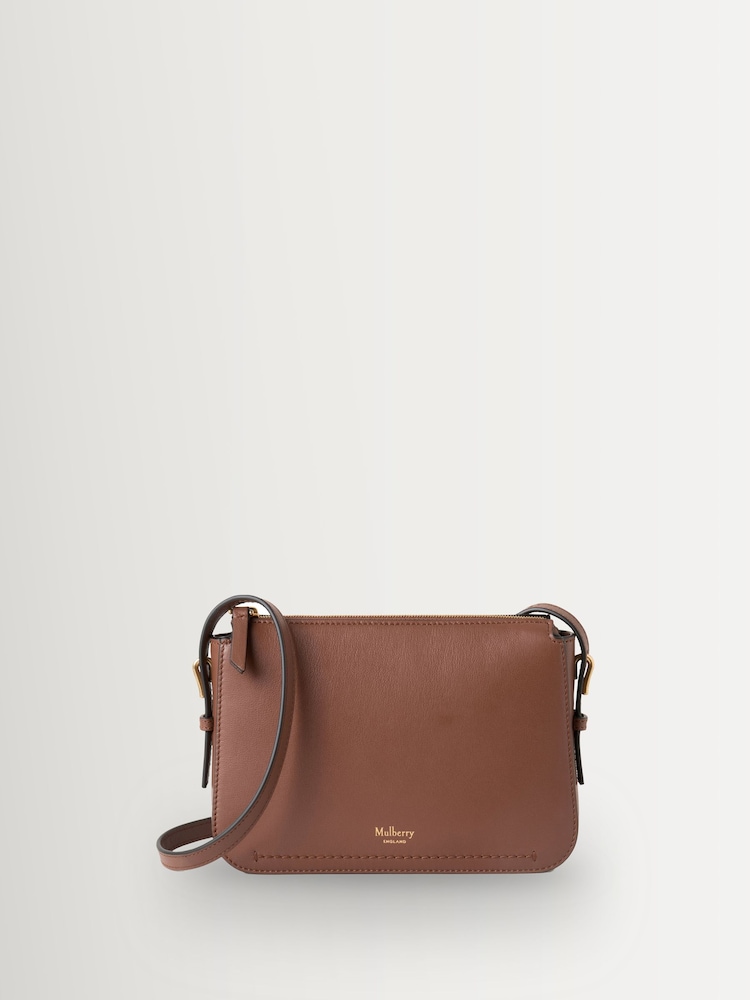 Mulberry Bright Oak Clovelly Pouch Micro Classic Grain Bag - Image 1 of 6 Mulberry Bright Oak Clovelly Pouch Micro Classic Grain Bag - Image 1 of 6