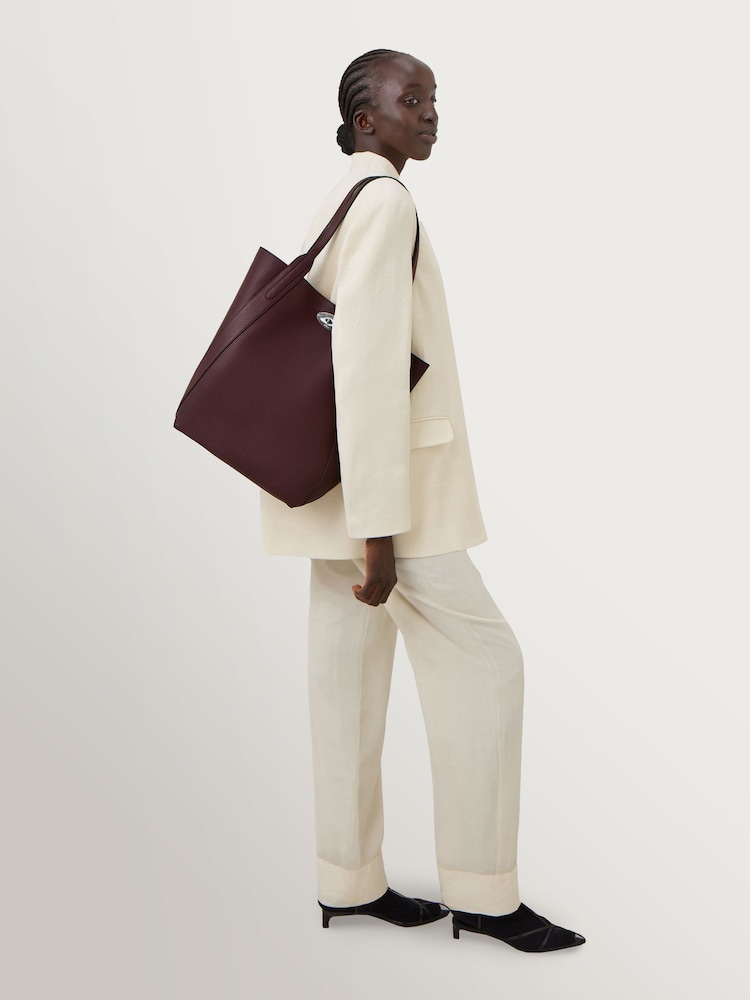 Mulberry Black Cherry North South Bayswater Heavy Grain Tote Bag - Image 6 of 6 Mulberry Black Cherry North South Bayswater Heavy Grain Tote Bag - Image 6 of 6