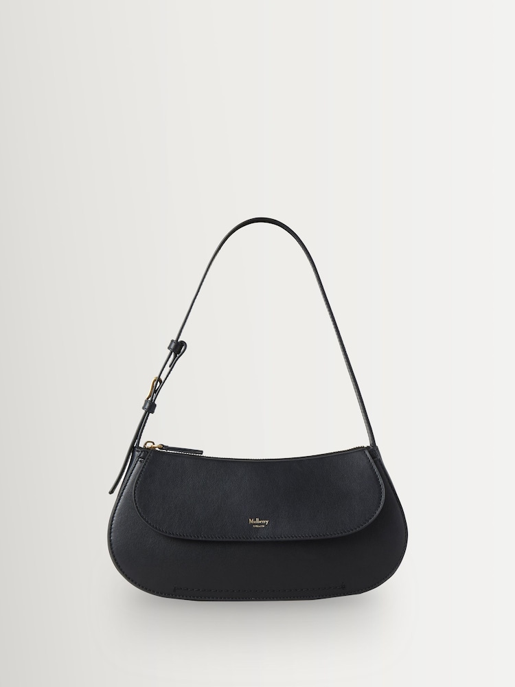 Mulberry Black Clovelly Shoulder Micro Classic Grain Bag - Image 1 of 5 Mulberry Black Clovelly Shoulder Micro Classic Grain Bag - Image 1 of 5