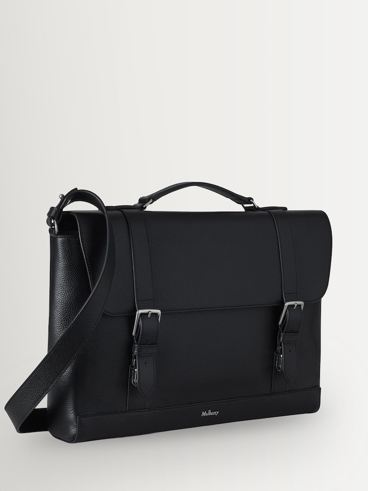 Mulberry Black Chiltern Briefcase Bag - Image 6 of 6