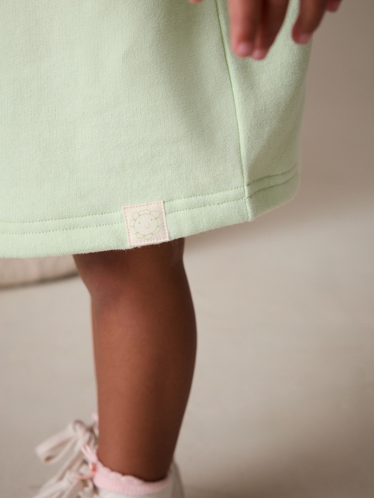 Green Quarter Zip Sweat Dress (3mths-7yrs) - Image 5 of 5