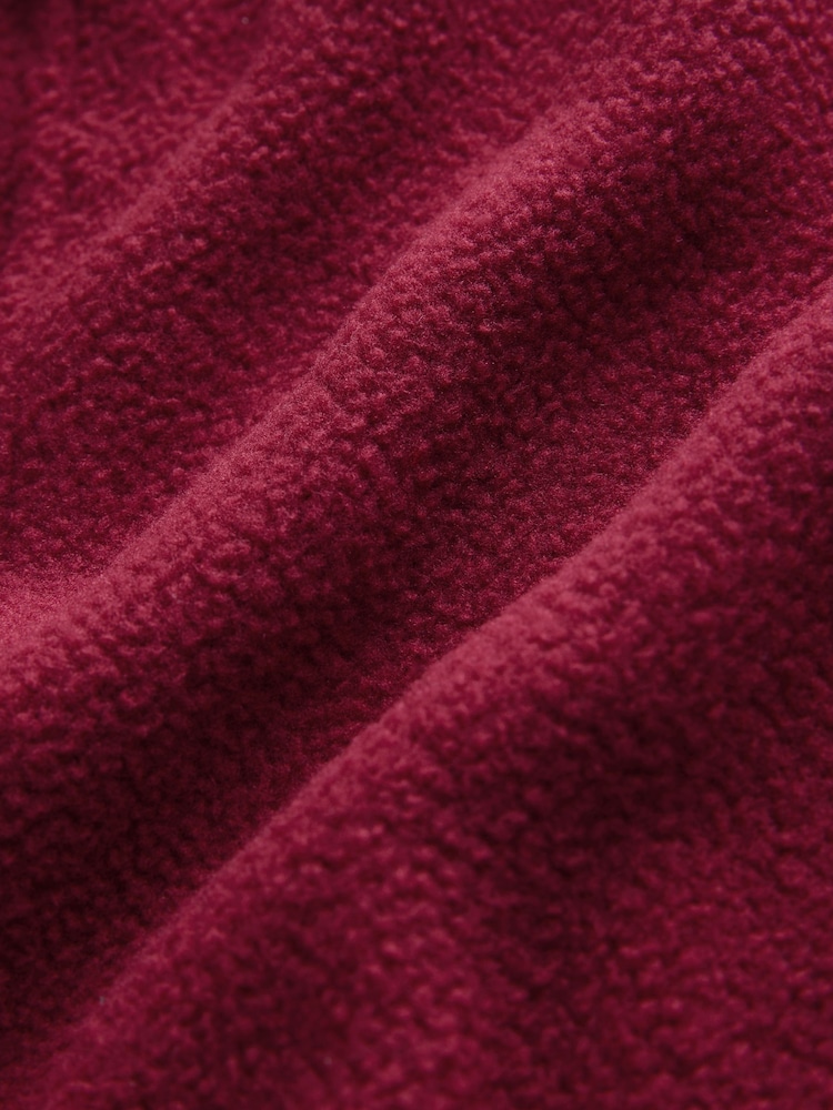Cherry Red Zip Through Sports Fleece - Image 7 of 7