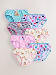 Pink/Blue Dog Briefs 7 Pack (1.5-14yrs) - Image 1 of 11