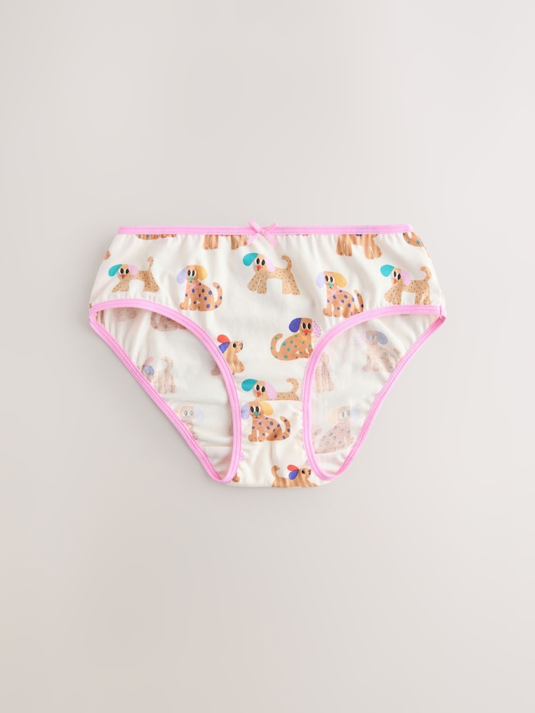 Pink/Blue Dog Briefs 7 Pack (1.5-14yrs) - Image 2 of 11
