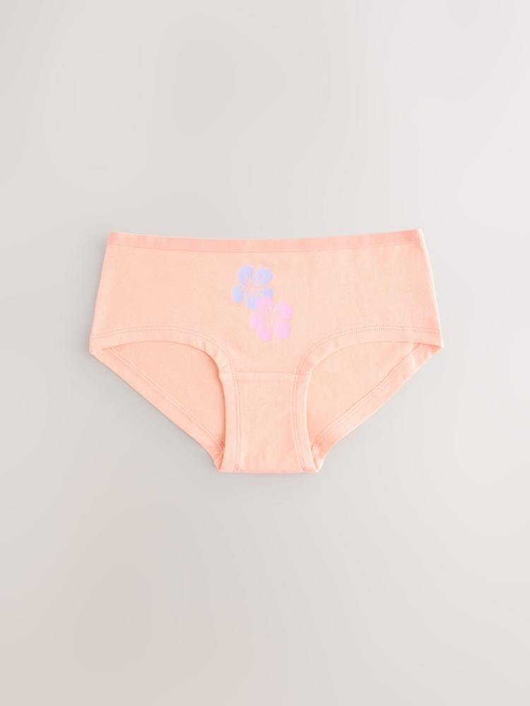 Pink/Lilac Print Hipster Briefs 5 Pack (2-16yrs) - Image 2 of 9