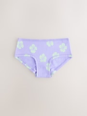 Pink/Lilac Print Hipster Briefs 5 Pack (2-16yrs) - Image 7 of 9