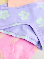 Pink/Lilac Print Hipster Briefs 5 Pack (2-16yrs) - Image 9 of 9