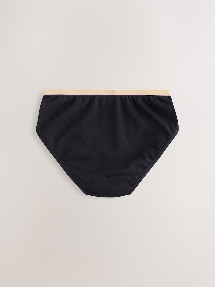 Black/ Bright Waistband Briefs 5 Pack (1.5-16yrs) - Image 2 of 8