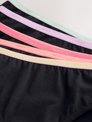 Black/ Bright Waistband Briefs 5 Pack (1.5-16yrs) - Image 7 of 8