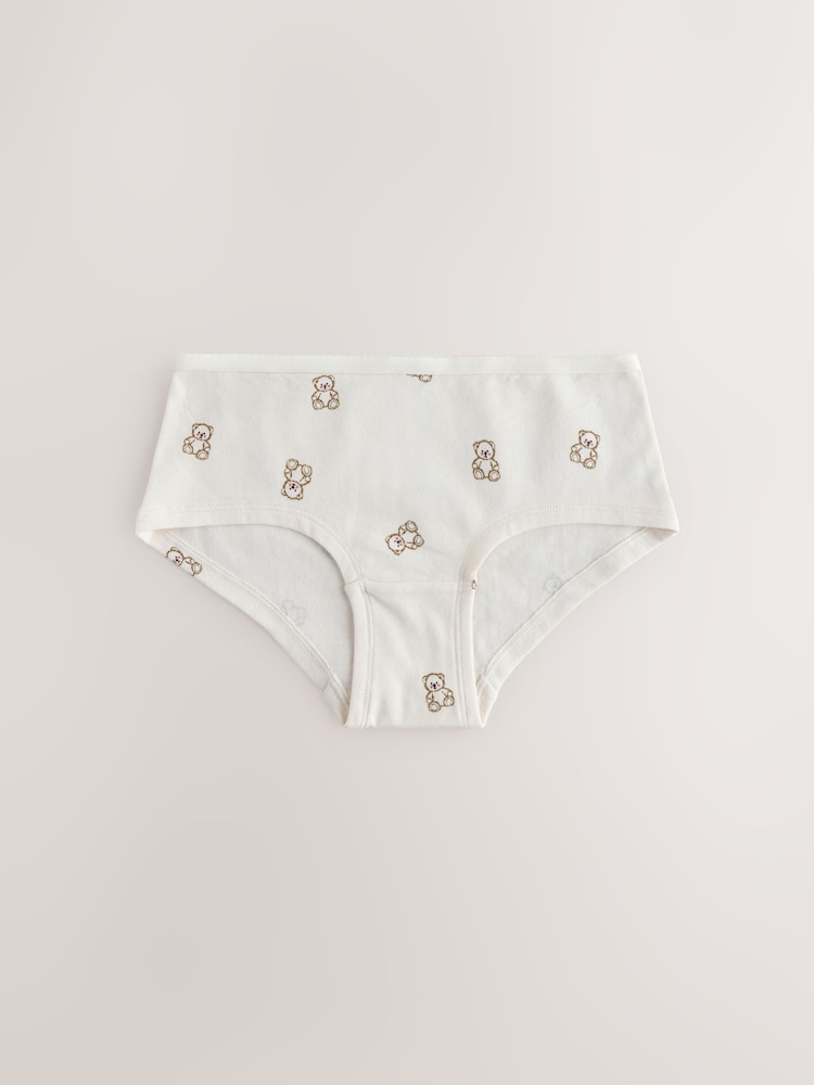 Pink Bear Print Hipster Briefs 5 Pack (2-16yrs) - Image 2 of 8