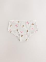 Pink Bear Print Hipster Briefs 5 Pack (2-16yrs) - Image 3 of 8
