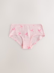 Pink Bear Print Hipster Briefs 5 Pack (2-16yrs) - Image 5 of 8