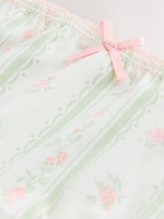 Green/Pink Ditsy Print Briefs 5 Pack (1.5-16yrs) - Image 9 of 9