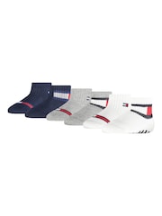 Tommy Hilfiger White Baby Flag Socks 6 Pack - Image 1 of 2