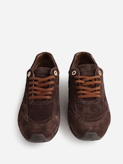 Bronx Brown Myraa Suede Sneakers - Image 4 of 10