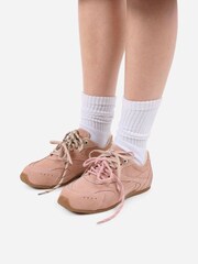 Bronx Pink Myraa Suede Sneakers - Image 1 of 7