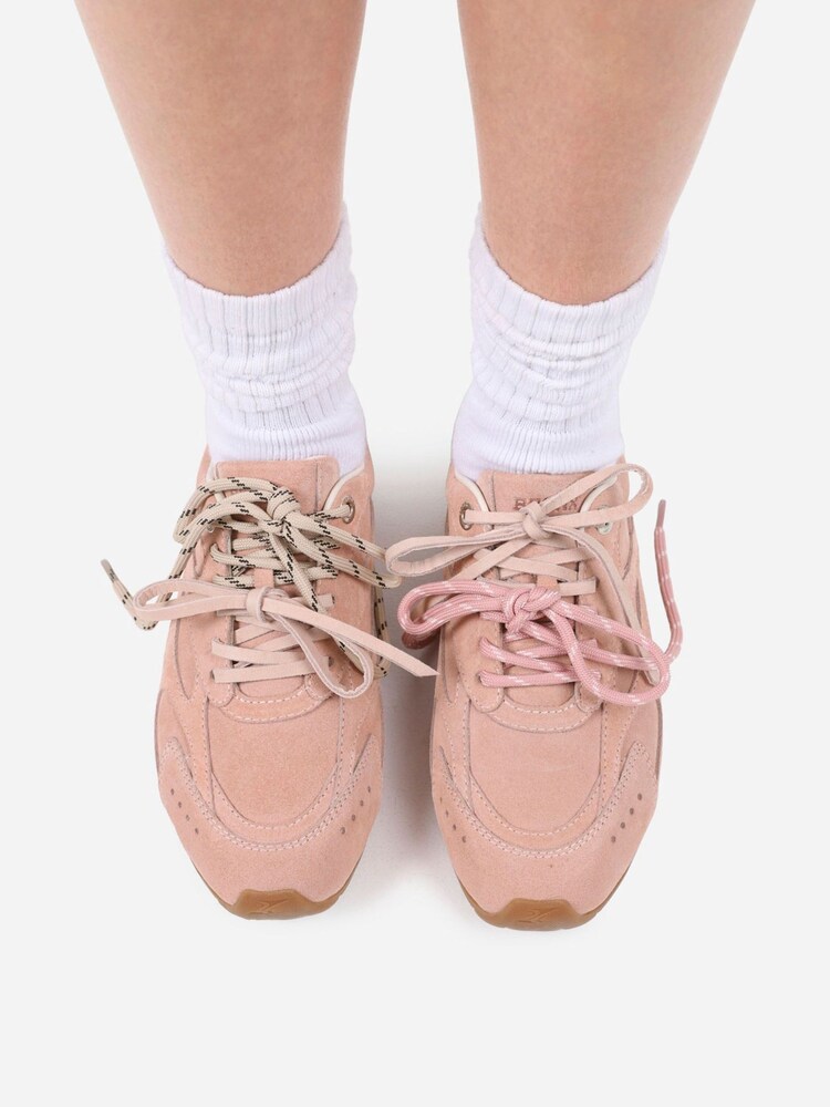 Bronx Pink Myraa Suede Sneakers - Image 2 of 7