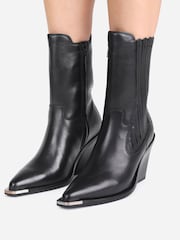 Bronx Black Next Low Kole Leather Ankle Boots - Image 1 of 6