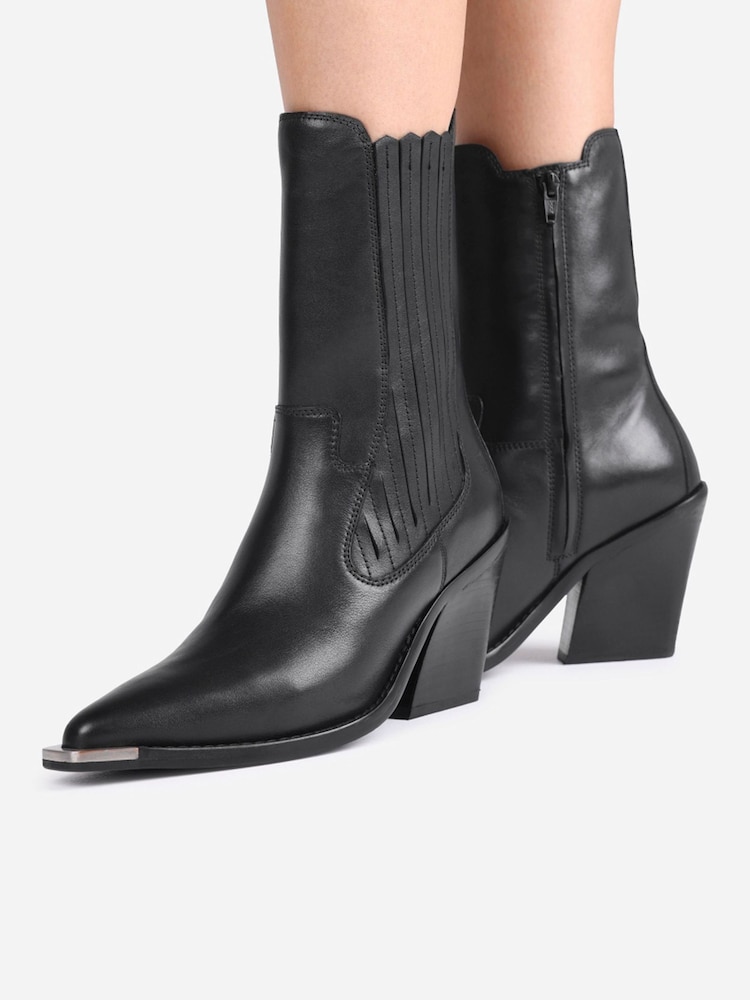 Bronx Black Next Low Kole Leather Ankle Boots - Image 2 of 6