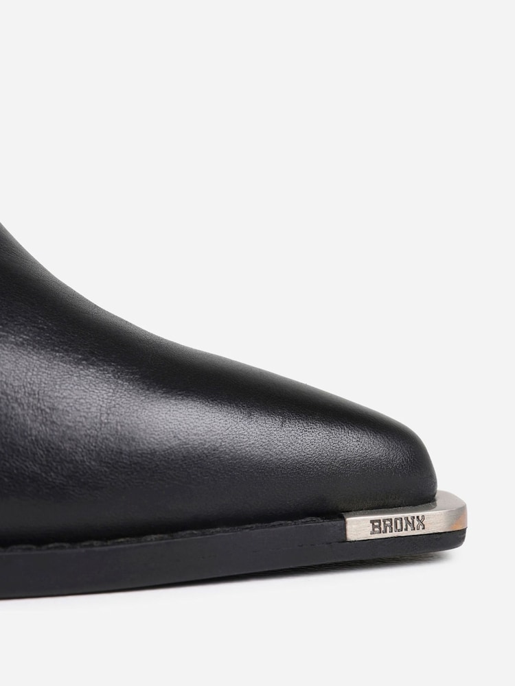 Bronx Black Next Low Kole Leather Ankle Boots - Image 6 of 6