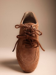 Bronx Mocha Mousse Myraa Suede Sneakers - Image 9 of 13