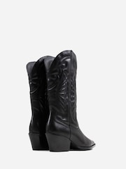 Bronx Black Jukeson Leather Padded Boots - Image 3 of 6