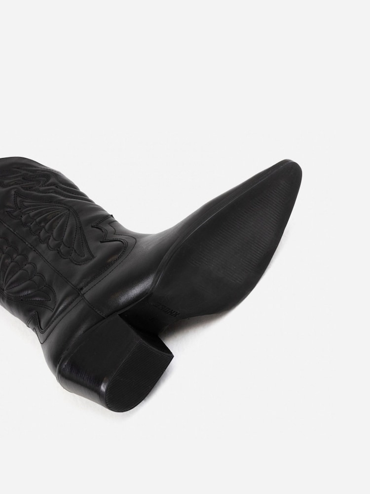 Bronx Black Jukeson Leather Padded Boots - Image 6 of 6