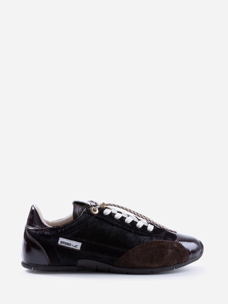 Bronx Brown Myraa Hair On Cow Sneakers - Image 2 of 4 Bronx Brown Myraa Hair On Cow Sneakers - Image 2 of 4