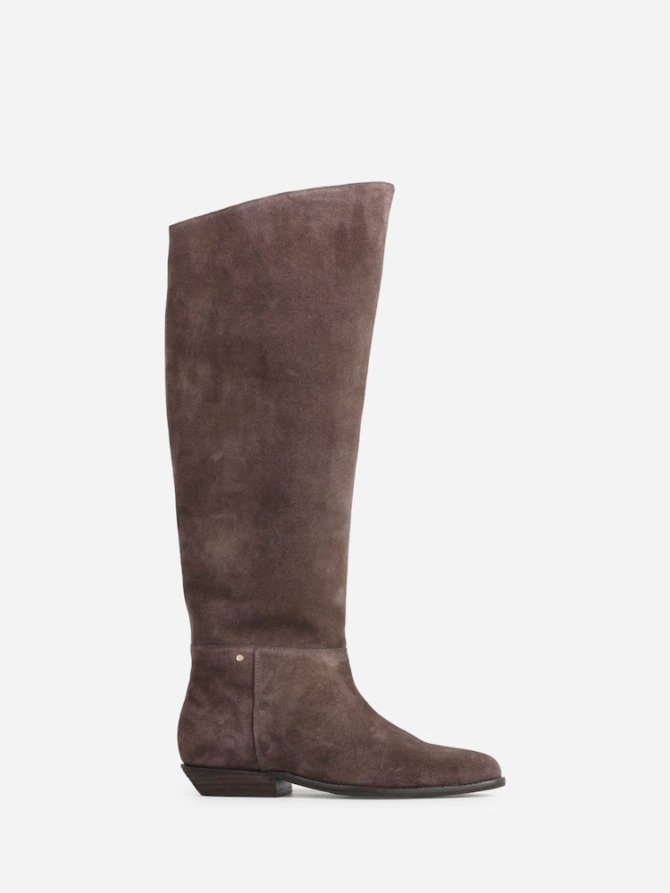 Bronx Brown Kendra Suede Knee High Boots - Image 2 of 6 Bronx Brown Kendra Suede Knee High Boots - Image 2 of 6
