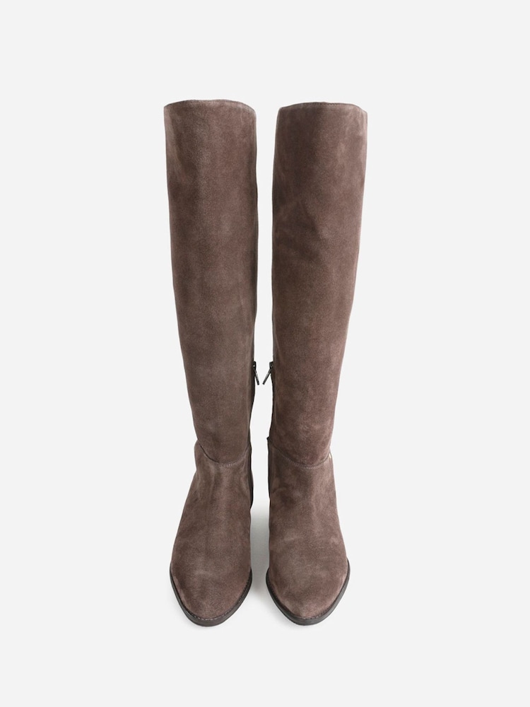 Buy Bronx Brown Kendra Suede Knee High Boots from Next USA display picture 1