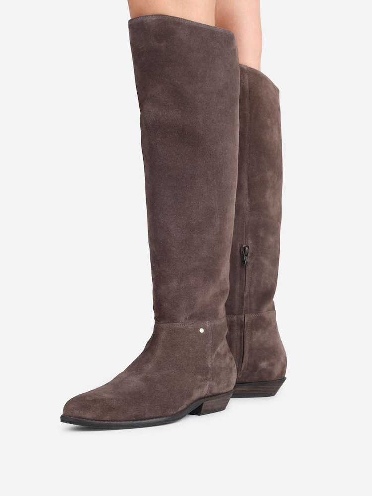 Bronx Brown Kendra Suede Knee High Boots - Image 6 of 6