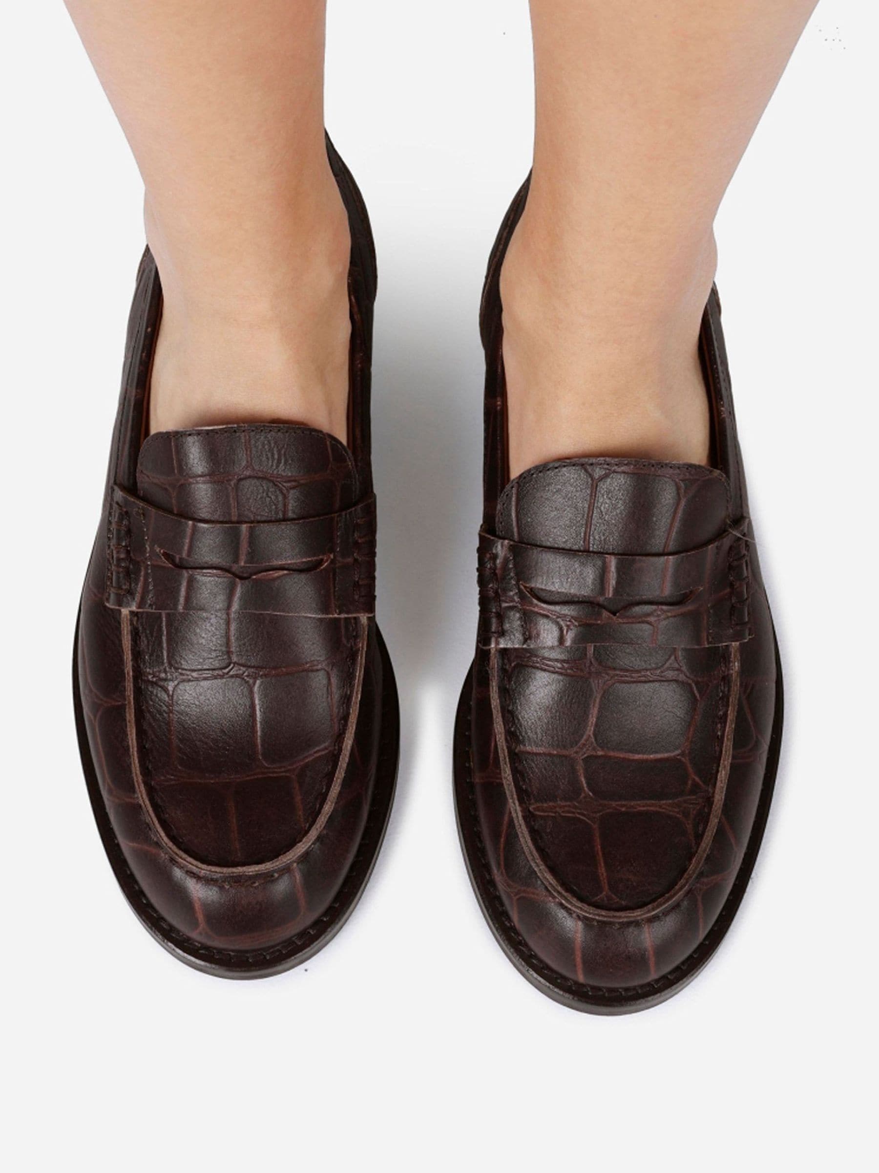 Buy Bronx Brown Transitt Leather Loafers from Next USA