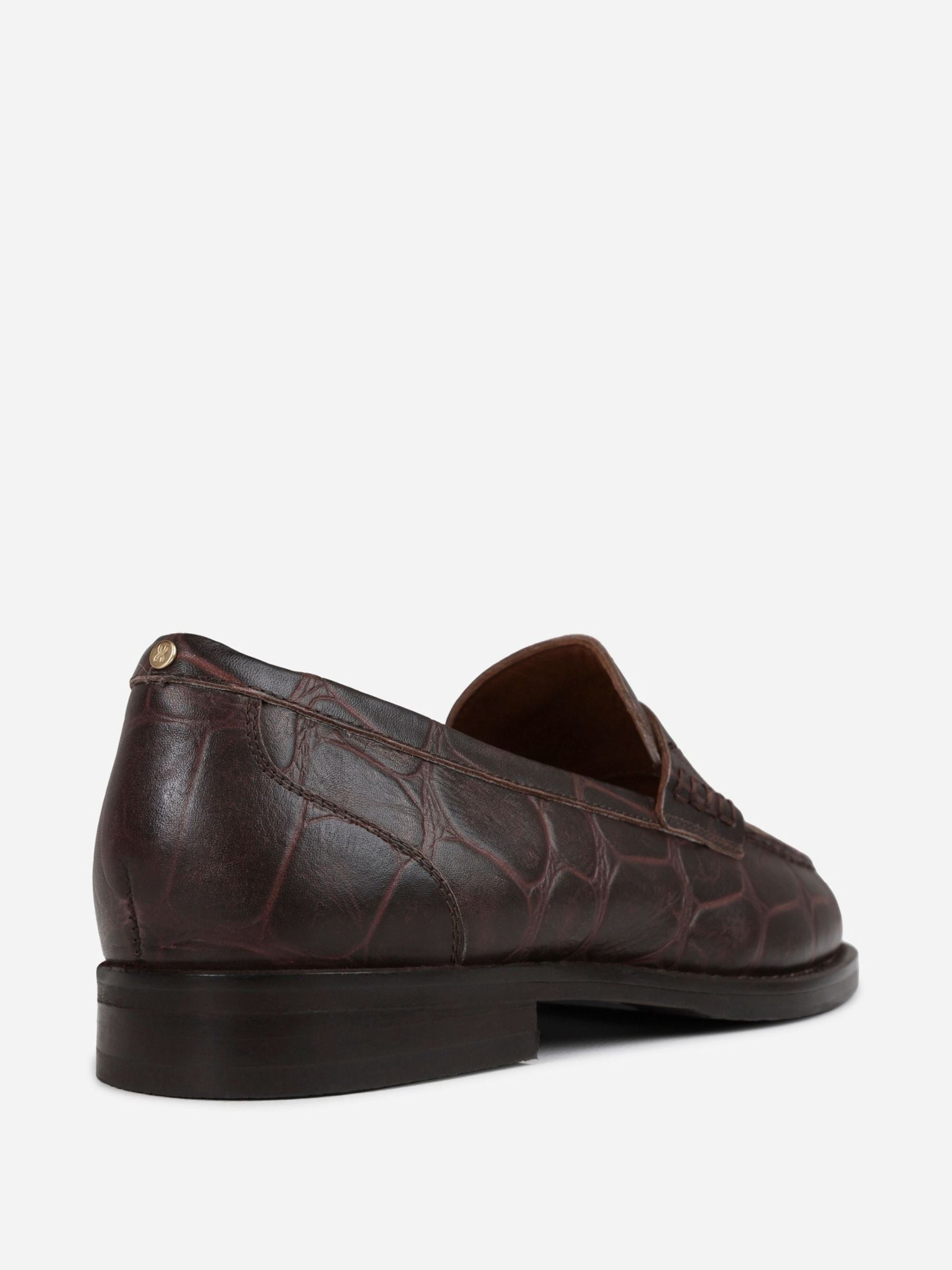 Buy Bronx Brown Transitt Leather Loafers from Next USA