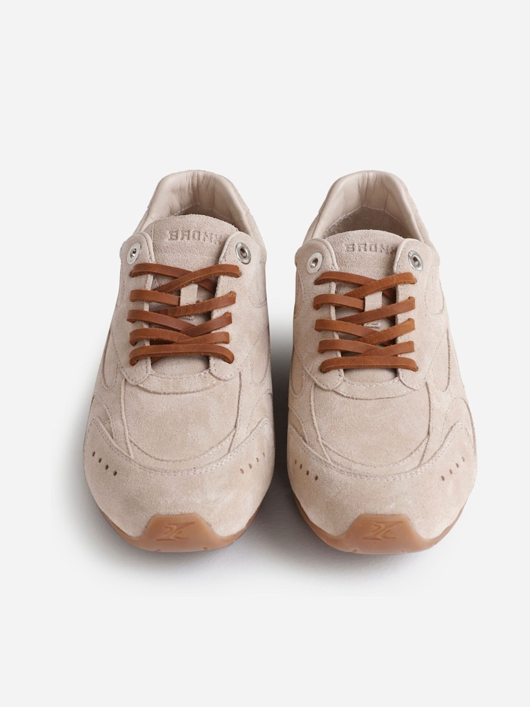 Bronx Brown Myraa Suede Sneakers - Image 9 of 9