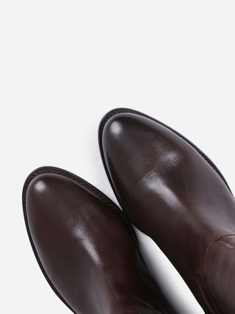 Bronx Brown Felise Leather Riding Boots - Image 6 of 6