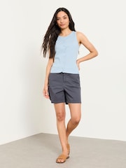 FatFace Elsham Slate Grey Chino Shorts - Image 3 of 6