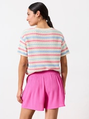 FatFace Rylee Pink Shorts - Image 2 of 6